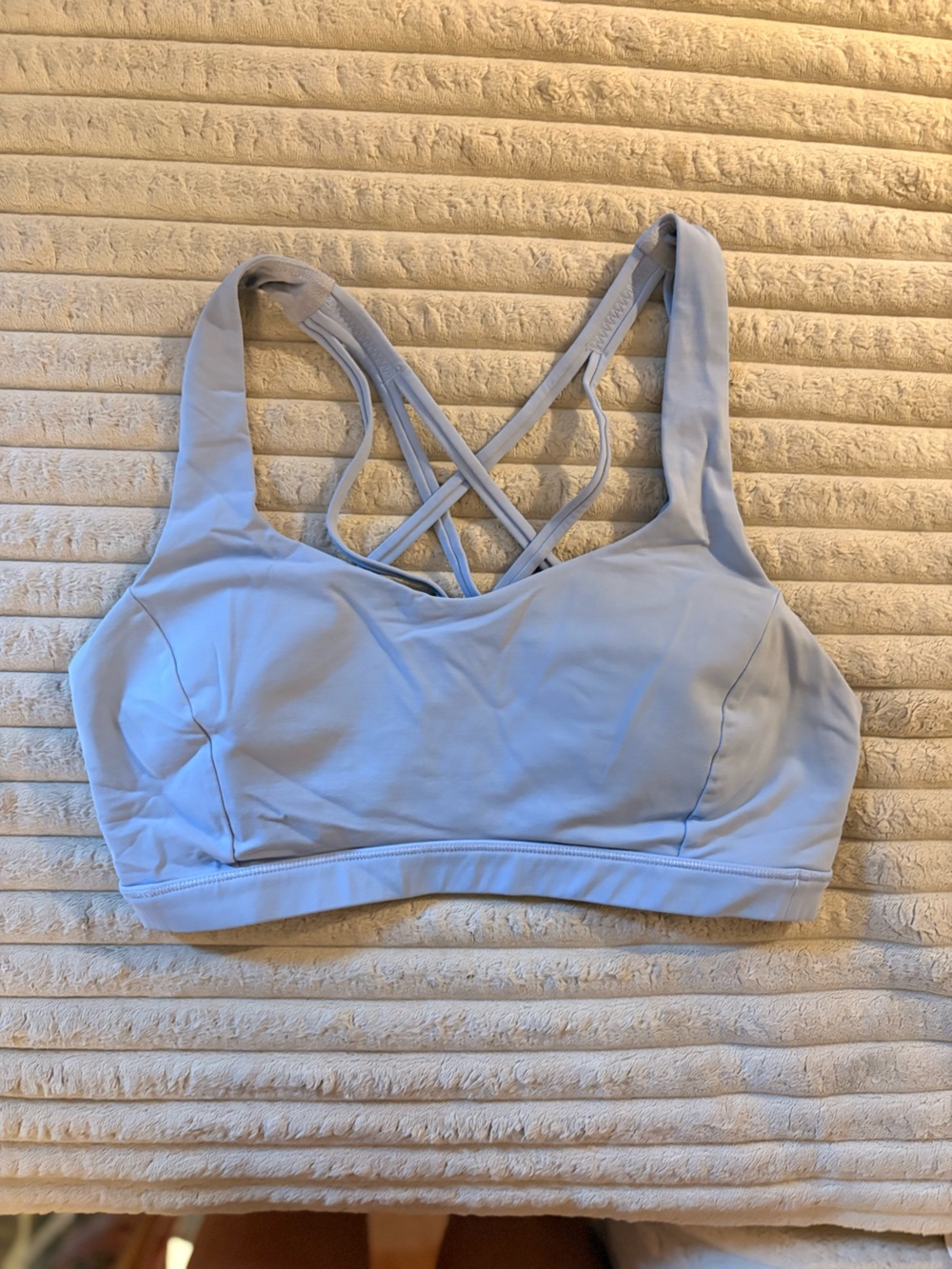 Lululemon Light Blue Strappy Sports Bra